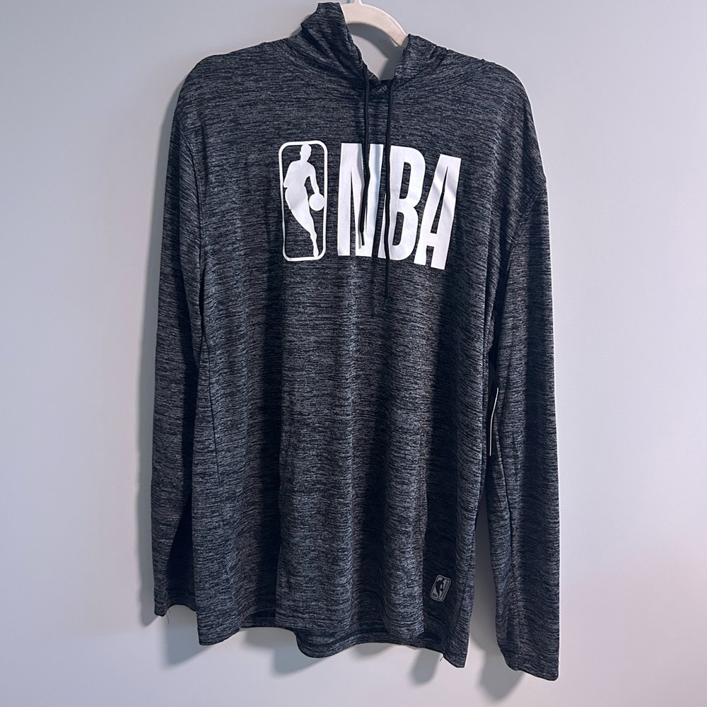 NBA Men's Charcoal Gray Hoodie Sweater
